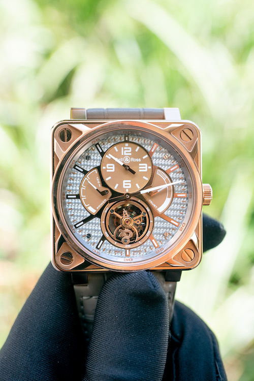 Review Bell Ross 18k Rose Gold BR01 Tourbillon Aviation Watch