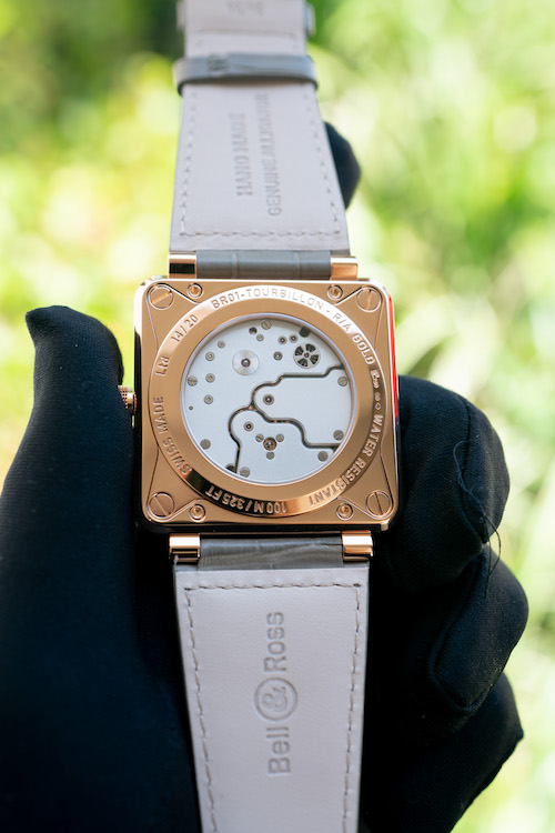 Review Bell Ross 18k Rose Gold BR01 Tourbillon Aviation Watch