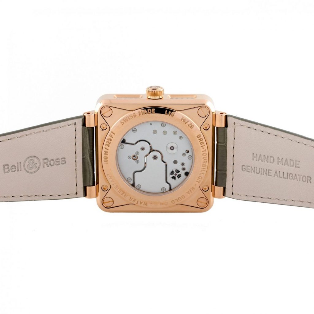 Review Bell Ross 18k Rose Gold BR01 Tourbillon Aviation Watch