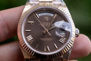 new rose gold rolex president review