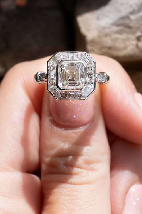 Art deco style engagement rings - Diamonds By Raymond Lee