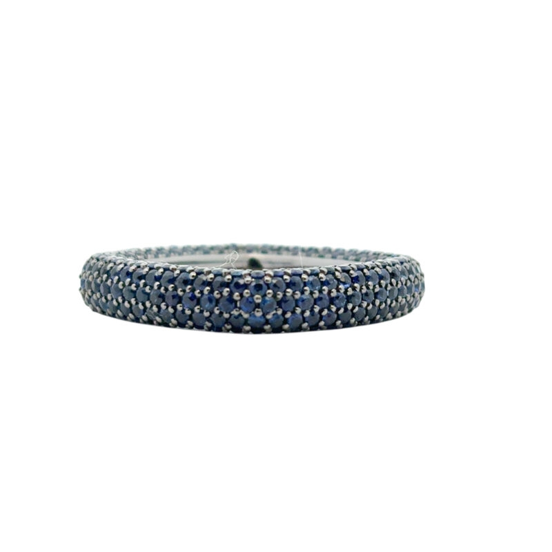 Sapphire Pave Square Ring