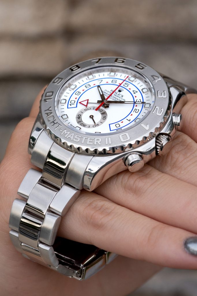 white gold and platinum rolex yachtmaster II