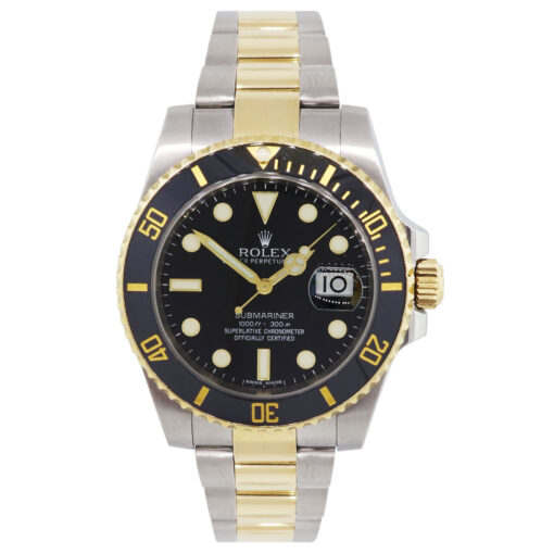 Rolex 116613 Submariner Two Tone Black Dial 40mm Watch - Image 7
