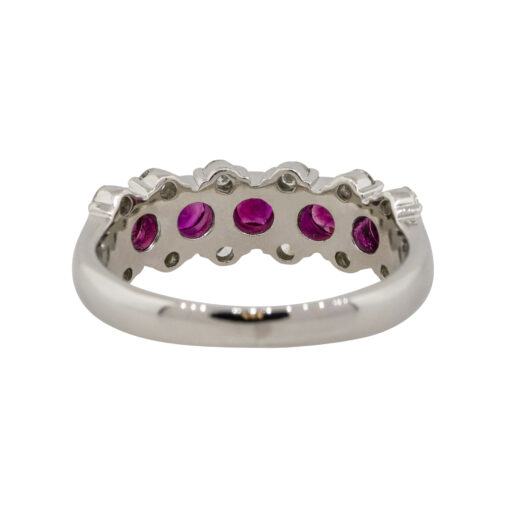 Ruby Diamond Platinum Ring