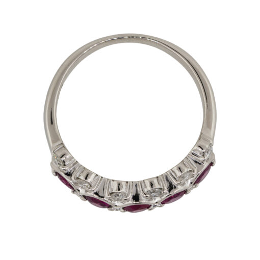 Ruby Diamond Platinum Ring