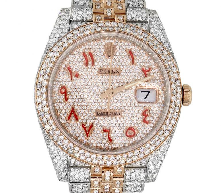 watches covered in diamonds