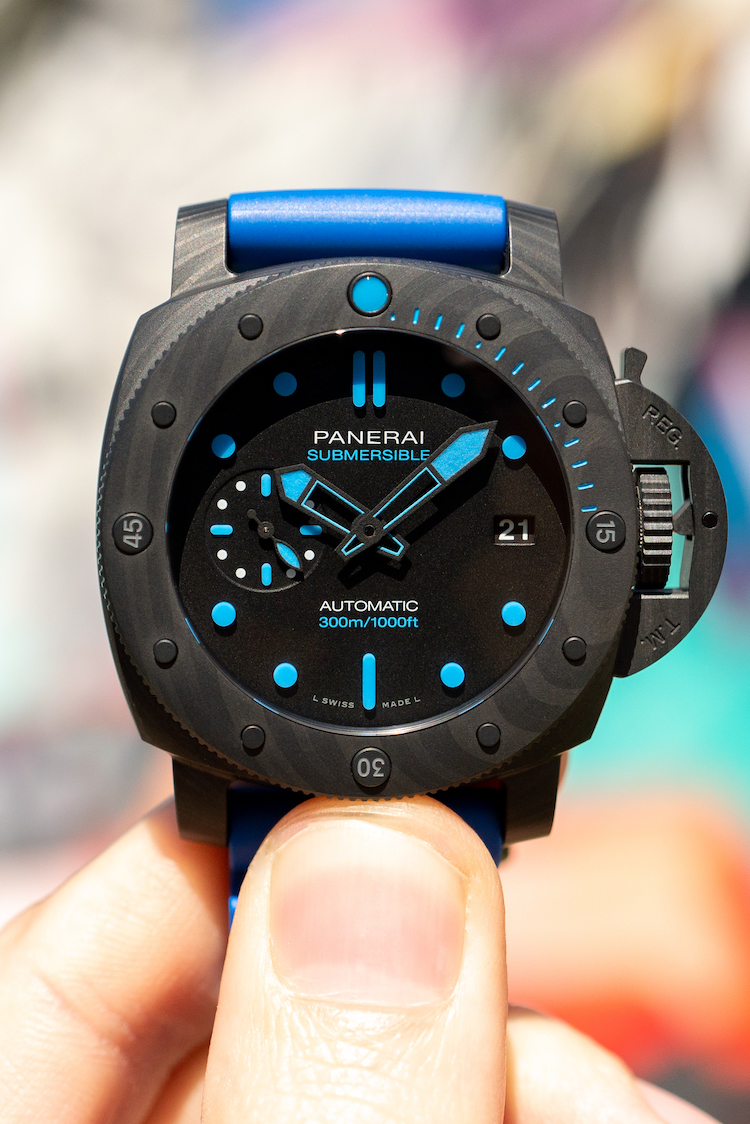 blue panerai submersible dive watch Diamonds By Raymond Lee