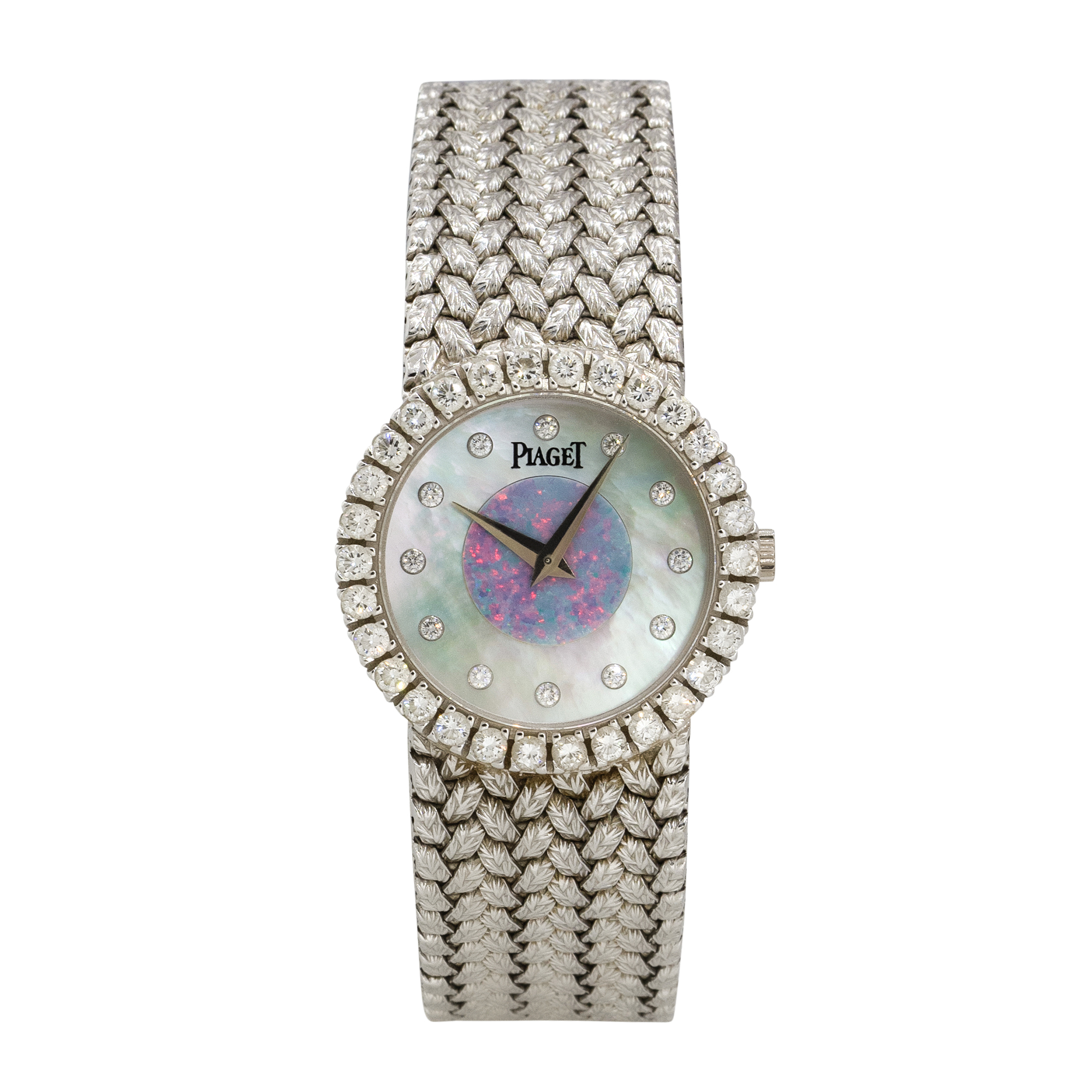 Pretty Iridescent Ladies Silver Opal Navajo Watch 33183