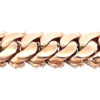 10k Rose Gold 49.8ctw Diamond Pave Cuban Chain Necklace