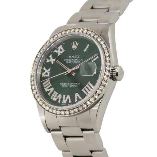 rolex datejust green dial 3 - Diamonds By Raymond Lee