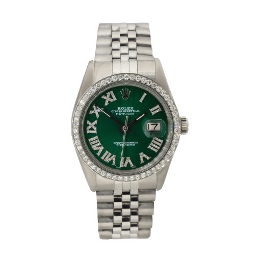 rolex datejust green dial 3 - Diamonds By Raymond Lee