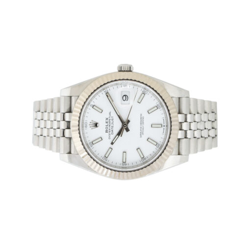 Rolex 126334 Datejust Stainless Steel 41mm White Plain Dial Watch - Image 6