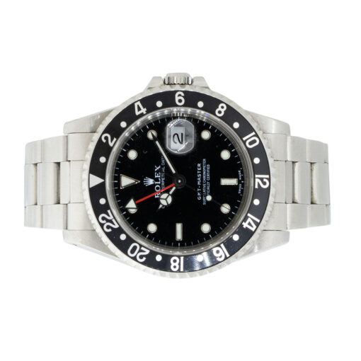 Rolex 16700 GMT-Master Stainless Steel Black Dial Watch - Image 6