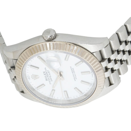 Rolex 126334 Datejust Stainless Steel 41mm White Plain Dial Watch - Image 8