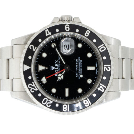 Rolex 16700 GMT-Master Stainless Steel Black Dial Watch - Image 7
