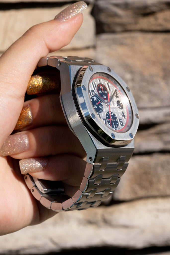 Big, bold, and beautiful Offshore Panda wristwatch