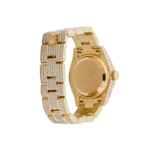 Rolex 179458 Datejust 18k Yellow Gold All Factory Diamond Watch - Image 5
