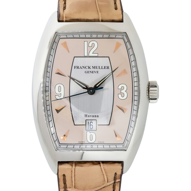 Franck Muller 7881 B SC DT Cintree Curvex Havana Rose Dial Watch