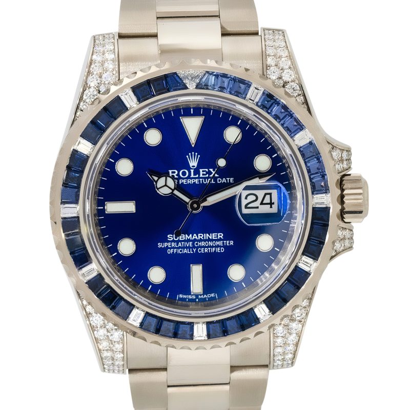 Rolex 116659SABR Submariner 18k Sapphire & Diamond Watch