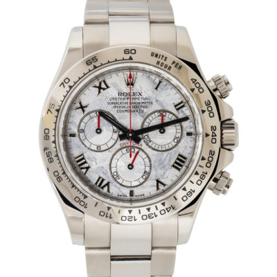 Rolex ,116509 ,Daytona, 18k ,White Gold, Meteorite Dial ,Cosmograph Watch