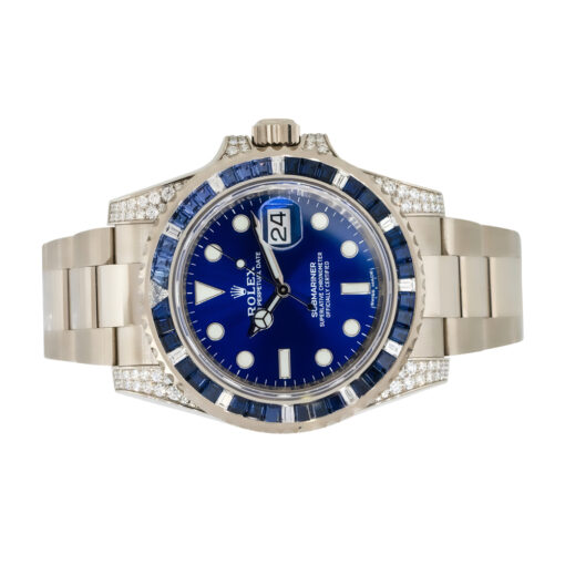 Rolex 116659SABR Submariner 18k Sapphire & Diamond Watch - Image 5