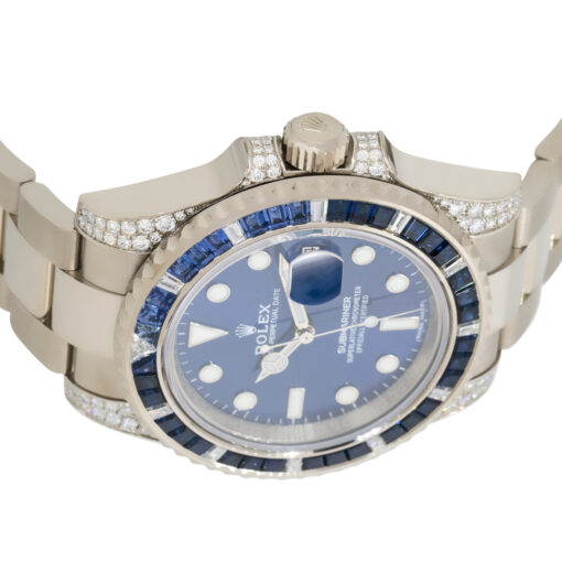 Rolex 116659SABR Submariner 18k Sapphire & Diamond Watch - Image 7