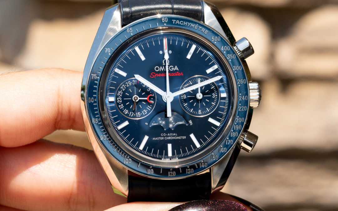 Omega Speedmaster with Blue Dial Diamonds By Raymond Lee