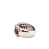 Three Row Ruby Ring