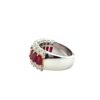 Three Row Ruby Ring