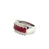 Three Row Ruby Ring