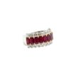 Three Row Ruby Ring