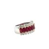 Three Row Ruby Ring