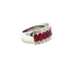 Three Row Ruby Ring