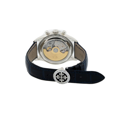 Patek Philippe 5961P Complications Platinum Blue Annual Calendar Dial Watch
