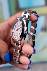 rolex milgauss side