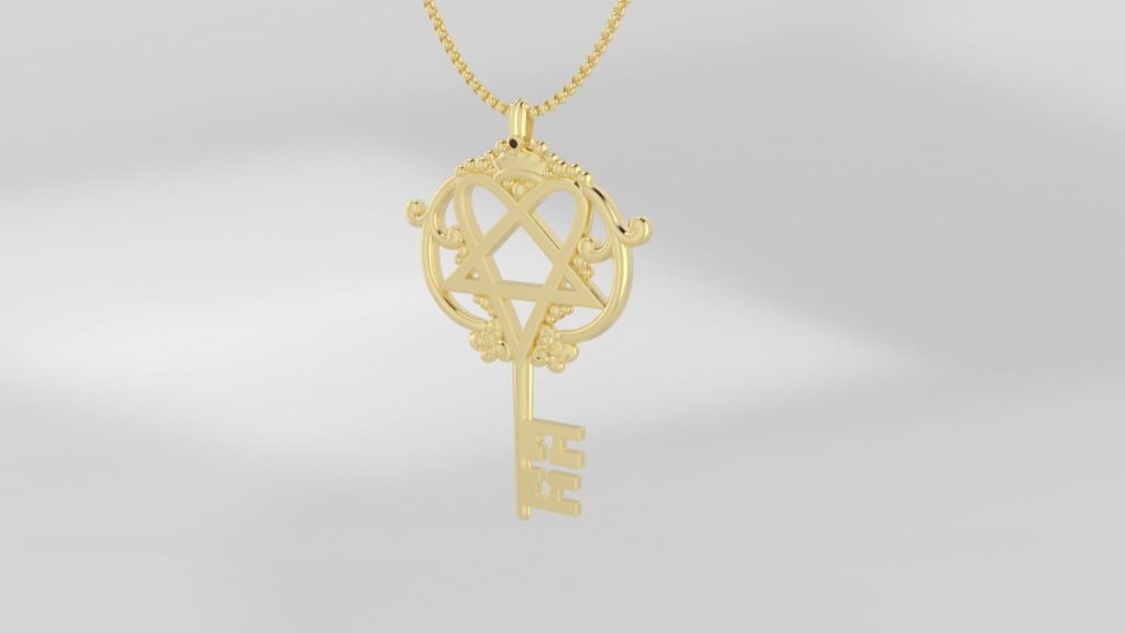 a key pendant necklace 