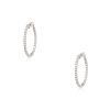 14k White Gold 2ctw Round Diamond Inside Out Earrings