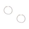 14k White Gold 2ctw Round Diamond Inside Out Earrings