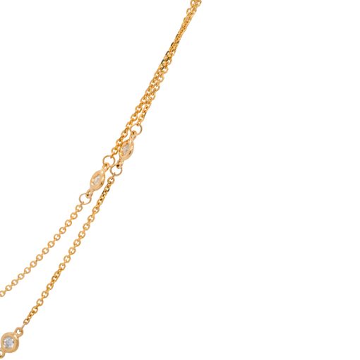 14k Yellow Gold 0.75ctw Bezel Set Diamond By The Yard 36 In Necklace