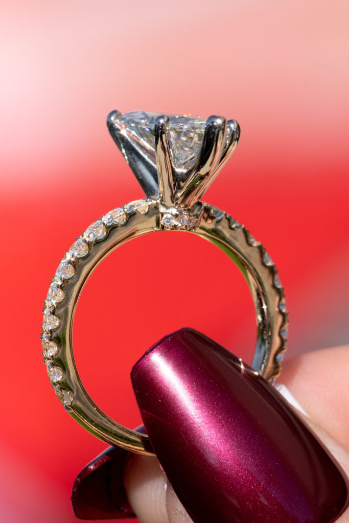 popular pear-shaped rings with accents 