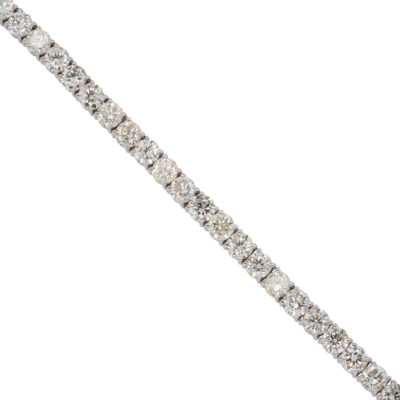 14k White Gold 15.5ctw Round Cut Diamond 7 In Tennis Bracelet