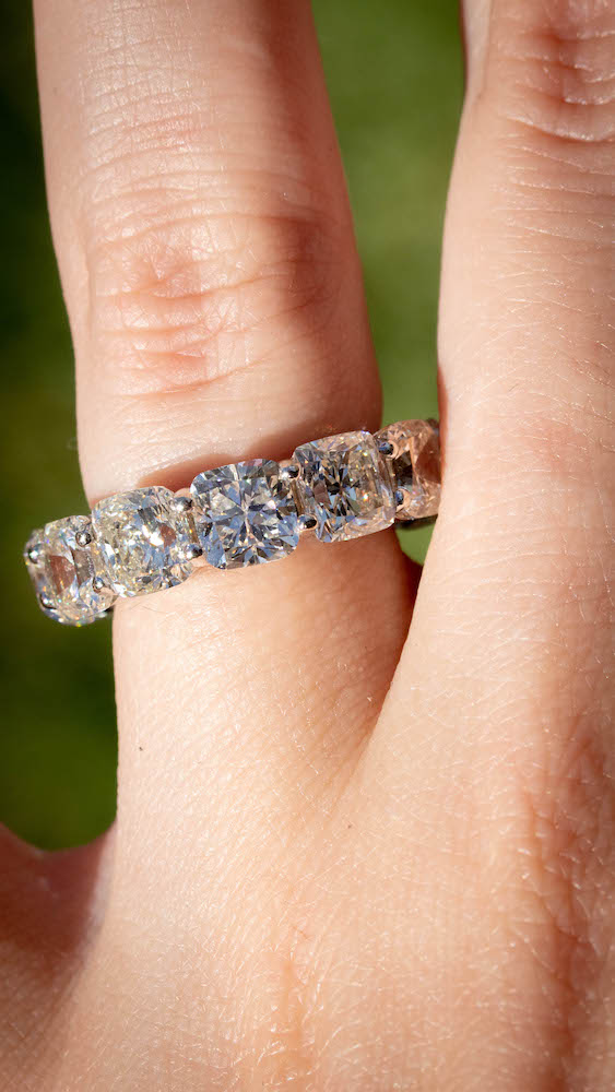 striking eternity bands with eternal brilliance