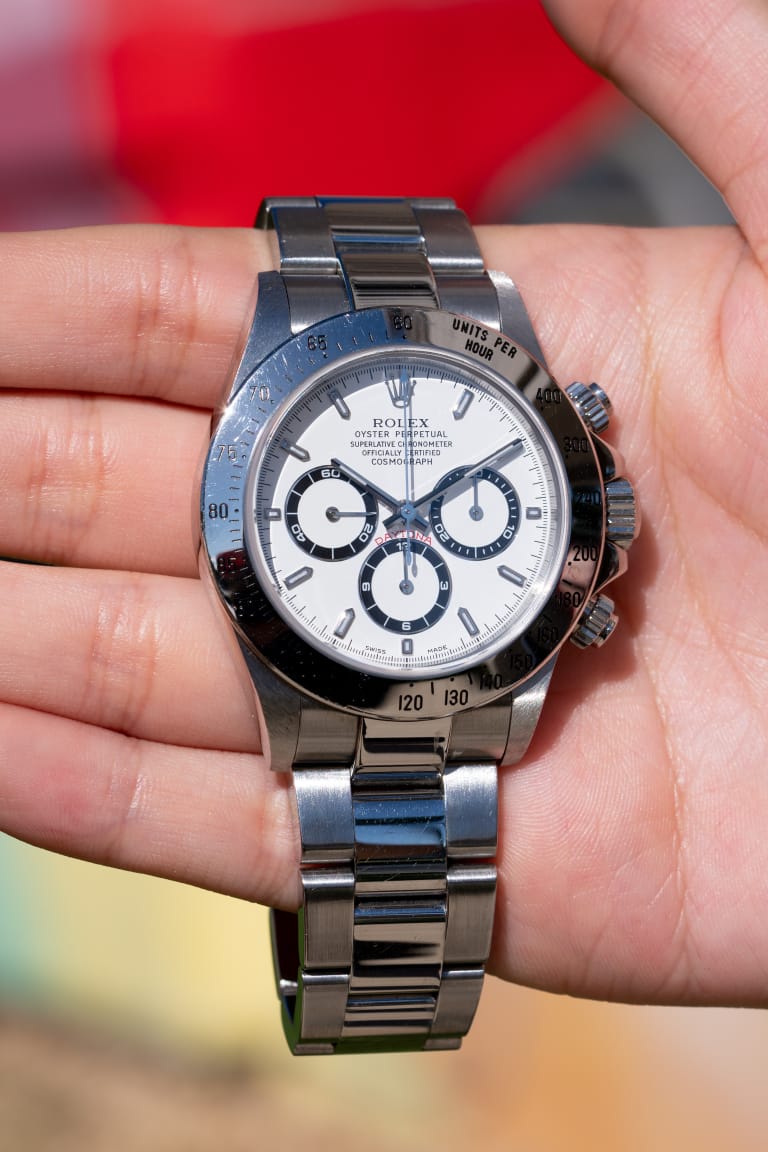 the sleek Rolex Daytona watch