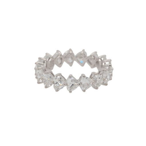 Heart Diamond Eternity Band