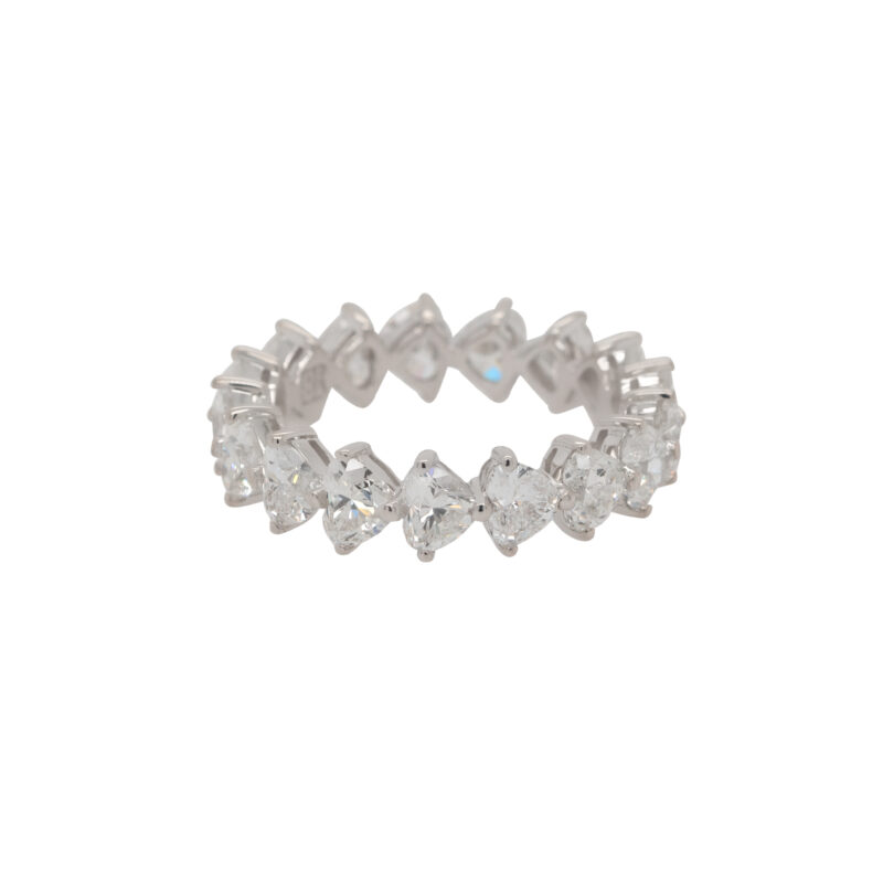 Heart Diamond Eternity Band