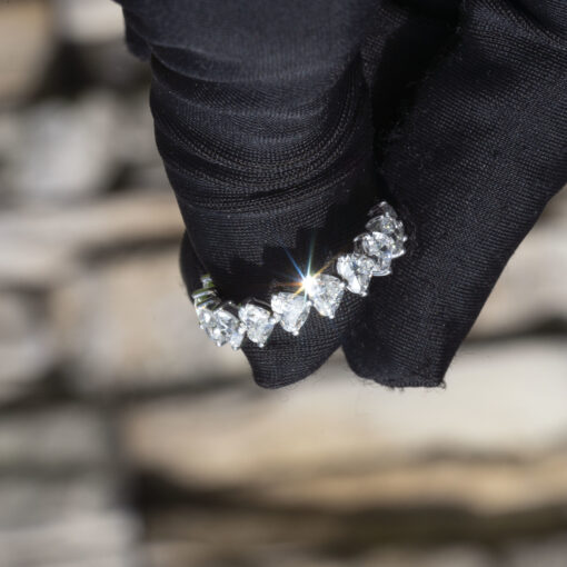 Heart Diamond Eternity Band
