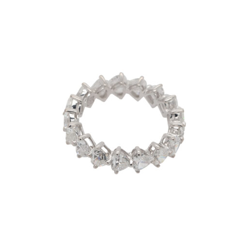 Heart Diamond Eternity Band