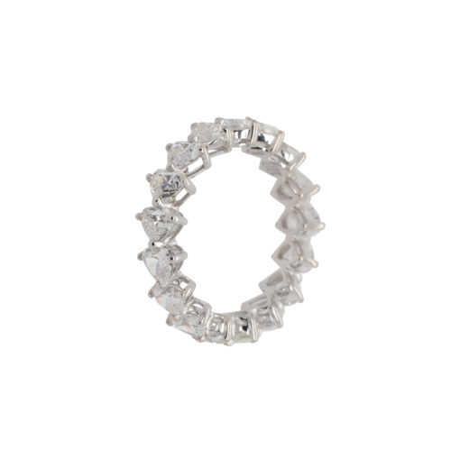 Heart Diamond Eternity Band