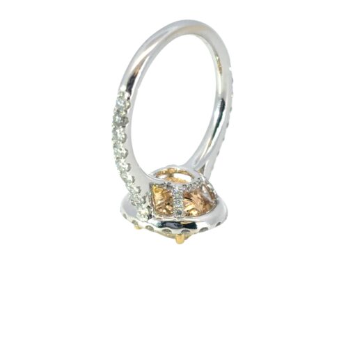 18k White Gold GIA Certified 2.09ct Oval Cut Diamond Halo Engagement Ring - Image 10